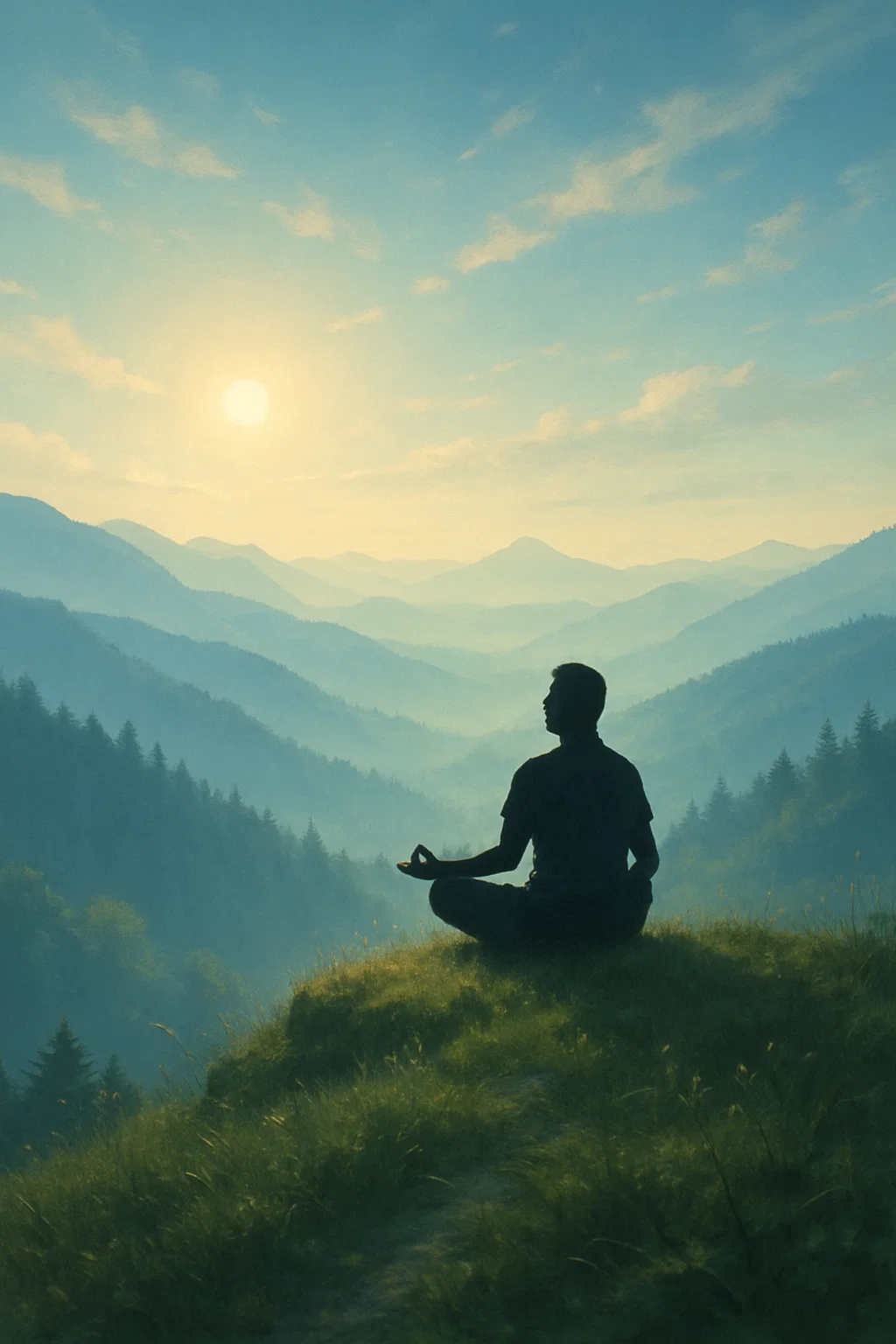 Peaceful yoga studio